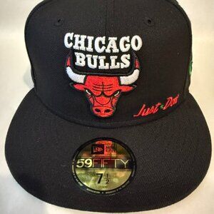 JUST DON CHICAGO BULLS JUNETEETH CAP Size 7 1/2 NEW RARE